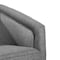 Flash Furniture Dean Club Style Commercial Barrel Accent Armchair Metal Base, Gray Fabric Upholstery BS-AC22-064-GRY-GG - alternate 4